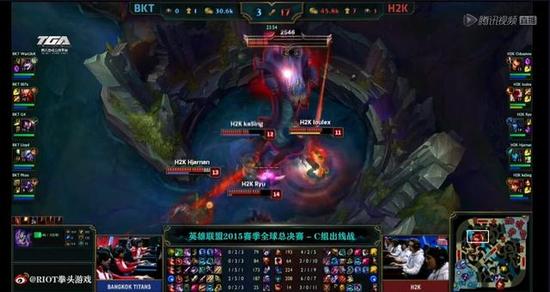 S5总决赛9日第二场：H2K完胜BKT