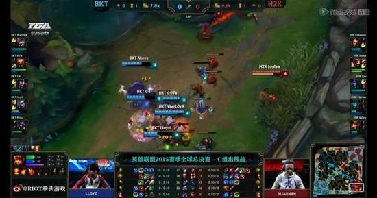 S5总决赛9日第二场：H2K完胜BKT