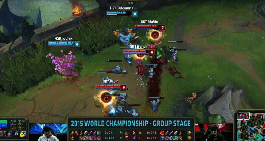 总决赛惊现BUG H2K上单因出BUG叫暂停