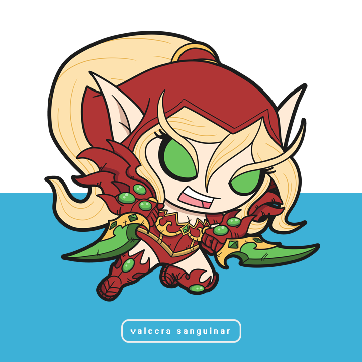 国外玩家绘制魔兽q版人物新作:雷克萨与瓦莉拉-新浪魔兽世界专区