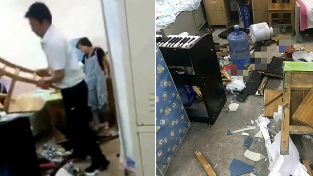 校长打砸女教师宿舍 县教育局：已停职调查