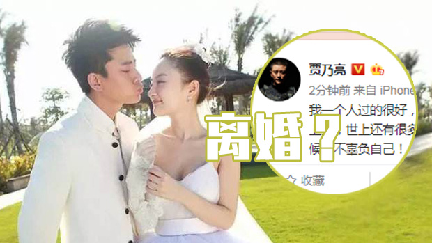 贾乃亮回应近日传闻 疑承认与李小璐离婚