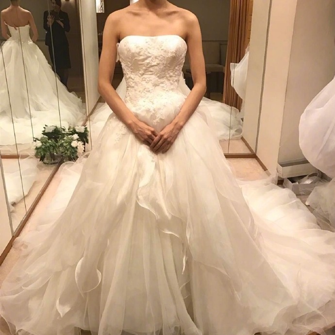 抹胸款婚纱_抹胸婚纱(2)