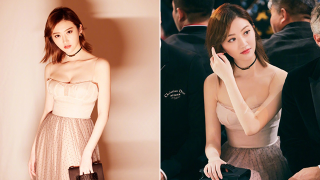 景甜认爱张继科后公开露面 大秀傲人上围