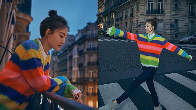 王丽坤巴黎街拍曝光