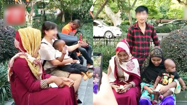 黑人家庭游西湖 被游客争相合影变“景点”