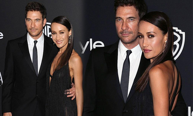 性感maggie q携大18岁男友亮相 身材火辣秀美背