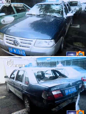 克隆出租车夜间路遇盘查 疯狂逃窜撞人撞车