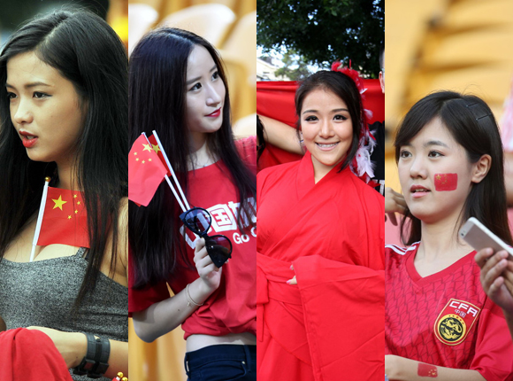 亚洲杯中国美女球迷盘点
