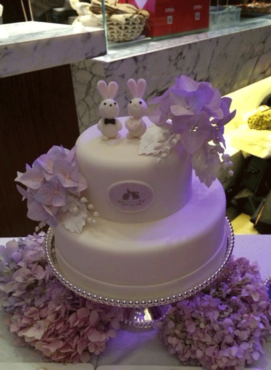 高圆圆婚礼蛋糕