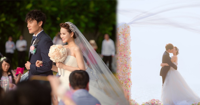 秦昊伊能静大婚相拥热吻 甜蜜唯美