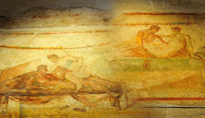 庞贝城1600多年前的性爱壁画生猛依旧