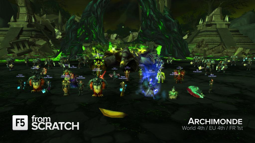 FromScratch欧服法语区首杀，世界第四击杀阿克蒙德