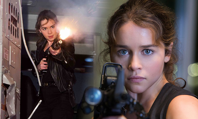 《终结者5》龙女持枪扫射女汉子附体