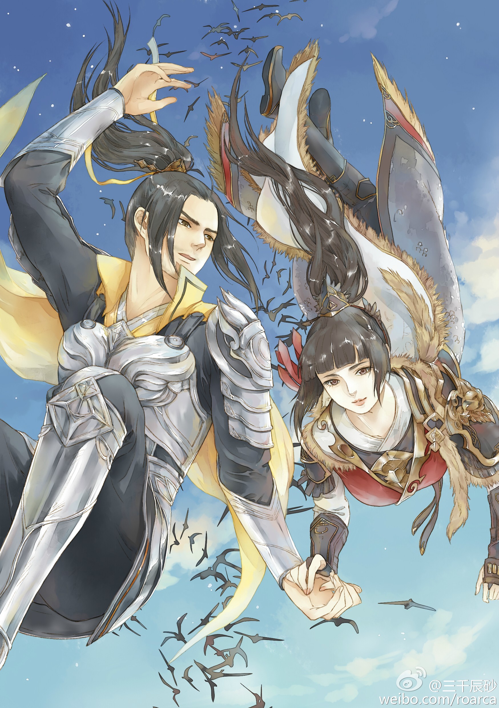 天涯明月刀ol离玉堂韩莹莹七夕同人贺图