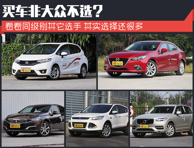 买车非大众？这些车也不错哦