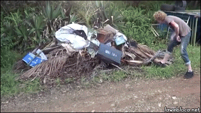 下次扔个火柴好了……