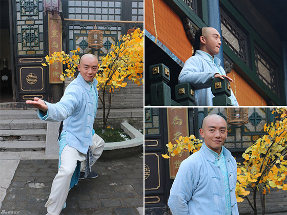 郑恺首剃光头演清装