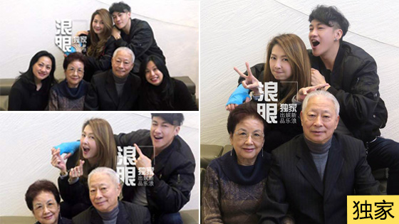 何润东全家福曝光高颜值