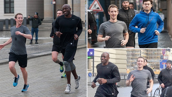 扎克伯格与保镖长跑