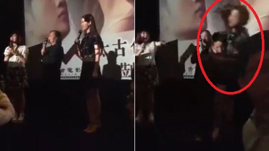 刘亦菲被男粉丝强抱推倒