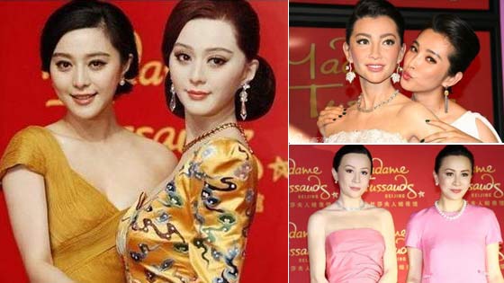 众女星蜡像美艳PK