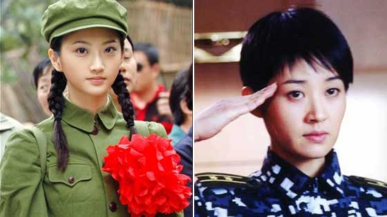 盘点校花女星军装照