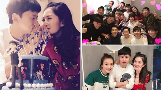 谢娜何炅吴昕维嘉等为张杰庆生