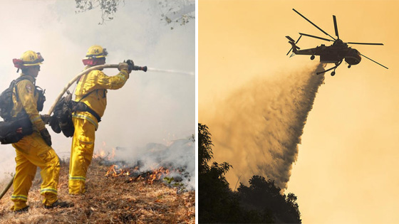 美国加州遭遇森林大火