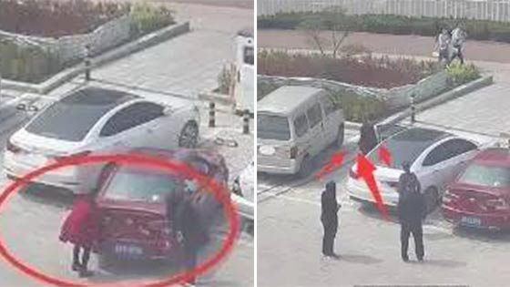 太生猛！女司机停不进车位竟用手抬！最后……