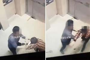 汕头男子银行内持刀杀人抢劫  致两人死亡