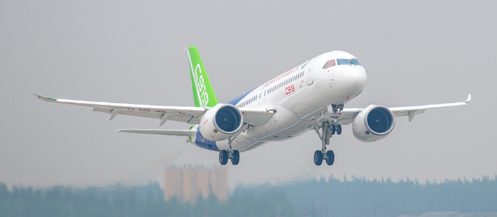 C919起飞了!带着中国大飞机梦