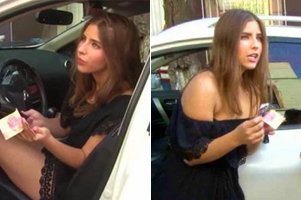 18岁美女酒驾连撞3车 露肩翘臀色诱警察被架走