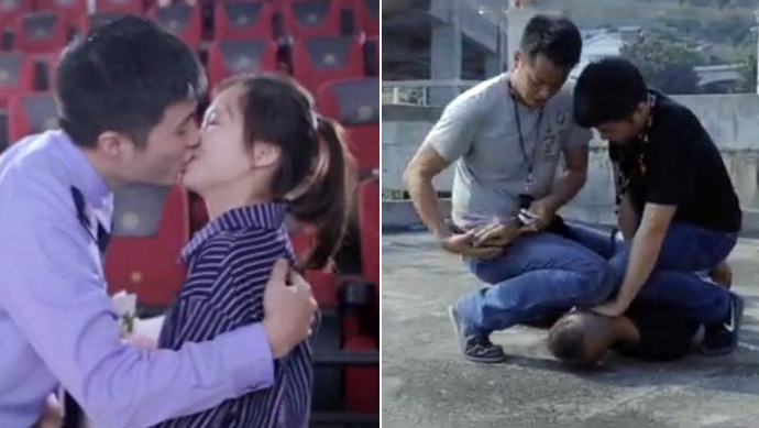 民警影院惊喜求婚 她淡定接受散场后却……