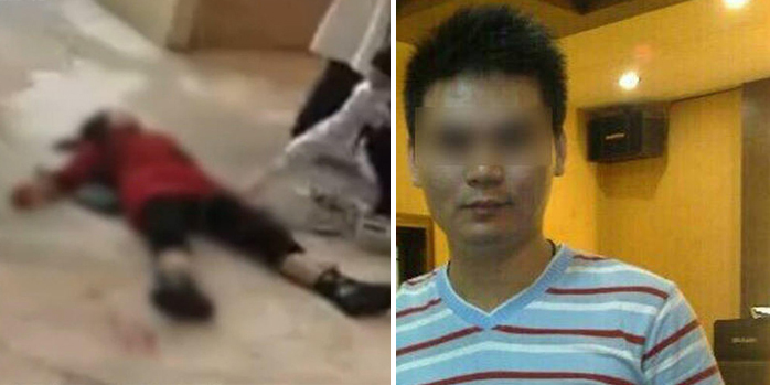 男子当着两孩子面杀妻子