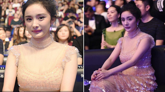 杨幂身材发福礼服撑爆 都是造型师惹的祸？