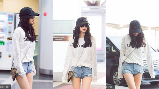 Baby短裤秀美腿娇滴似少女