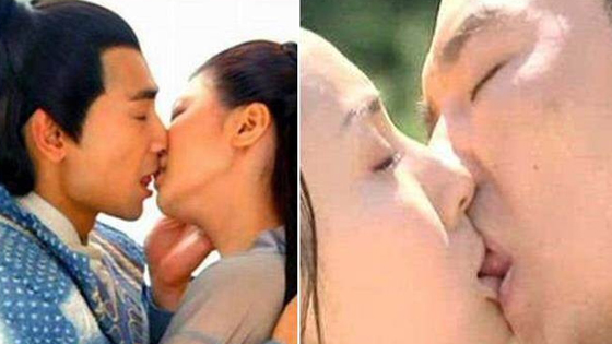 男星上演法式舌吻 女星是享受还是咬牙关