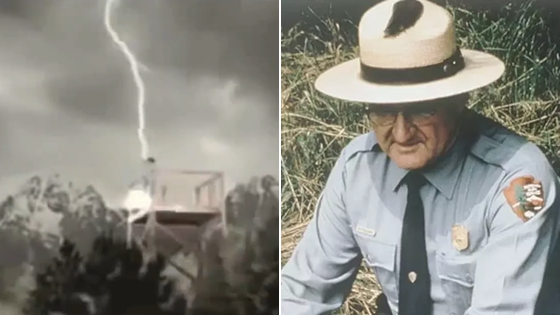 世界上唯一被雷击7次而幸存的人