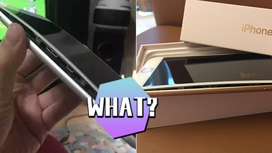 iPhone8新事故：没在充电 屏幕从侧边裂开