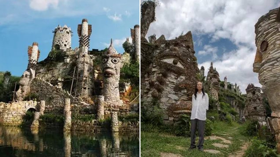 老人放弃美国绿卡 用21年打造奇幻城堡