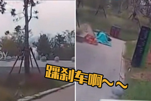 史上最惊险学车视频 教练一路怒吼“踩刹车啊”