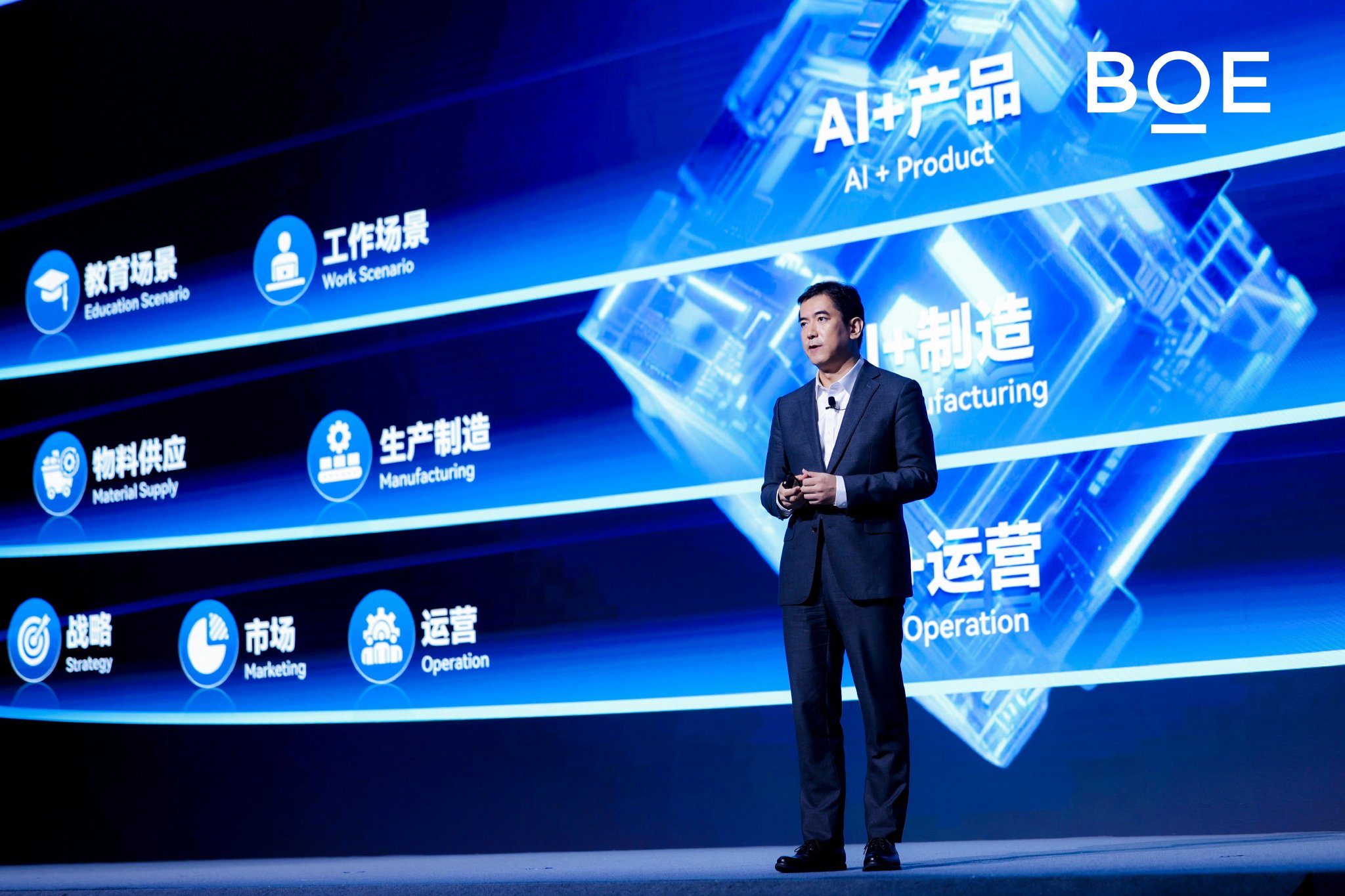 BOE（京东方）高级副总裁、联席首席技术官姜幸群：AI+战略落地 · 焕新屏之物联创新之路