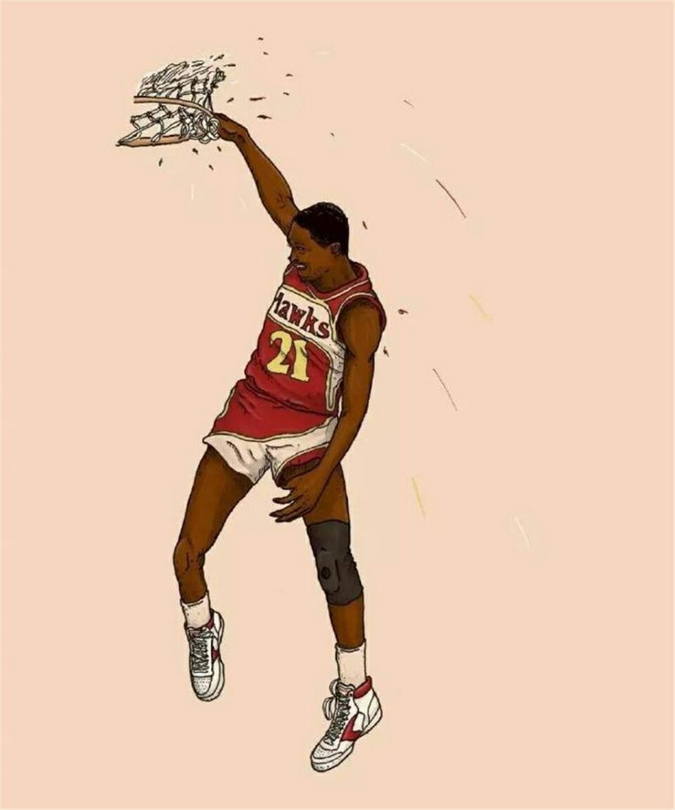 插画美图回顾那些年扣篮大赛的经典瞬间