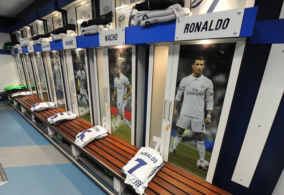 欧冠-皇马更衣室