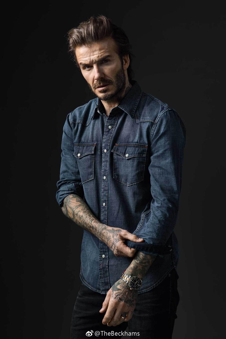 贝克汉姆接广告代言帅出天际