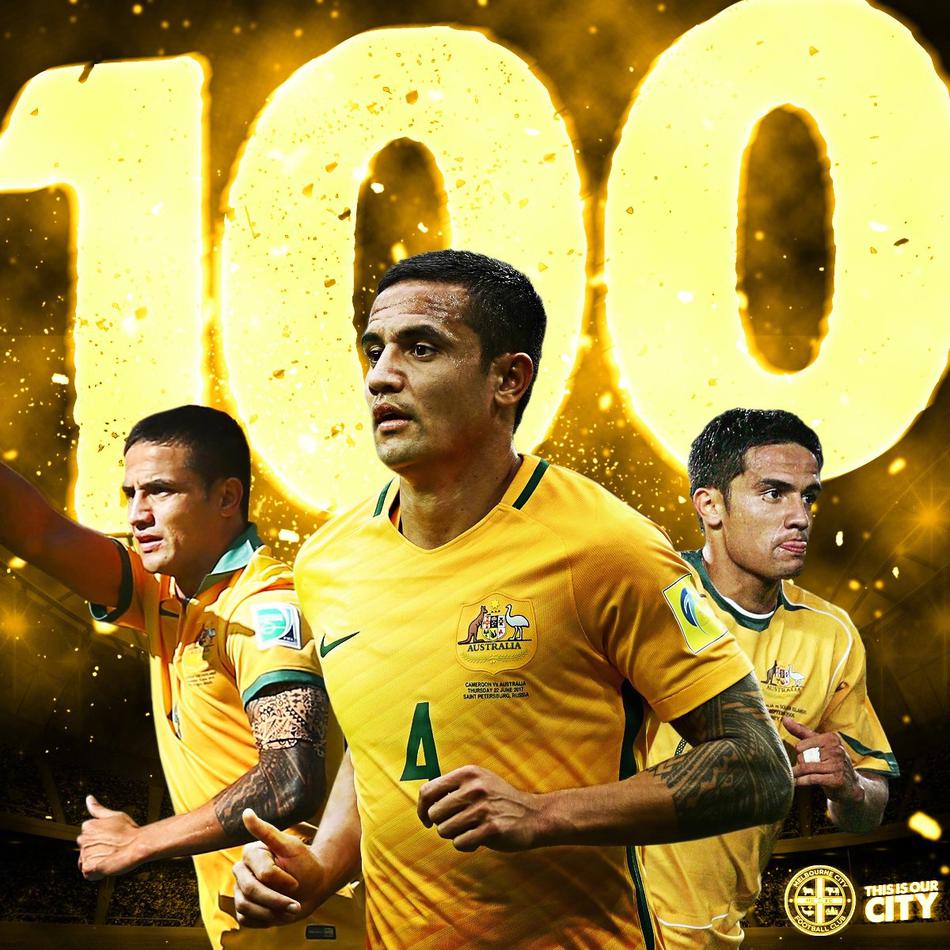 卡希尔第100次为澳大利亚出场