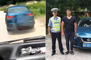 救护车持续鸣笛 司机拒不避让:觉得位置不够