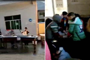 小学生成“洗碗工” 校方:大同学帮小同学