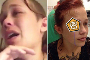 作死!女模流紫色眼泪后失明 只因一次眼球纹身